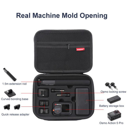 Estuche de transporte, kit todo en uno, resistente, para hombro y mano (negro) — imagen 5