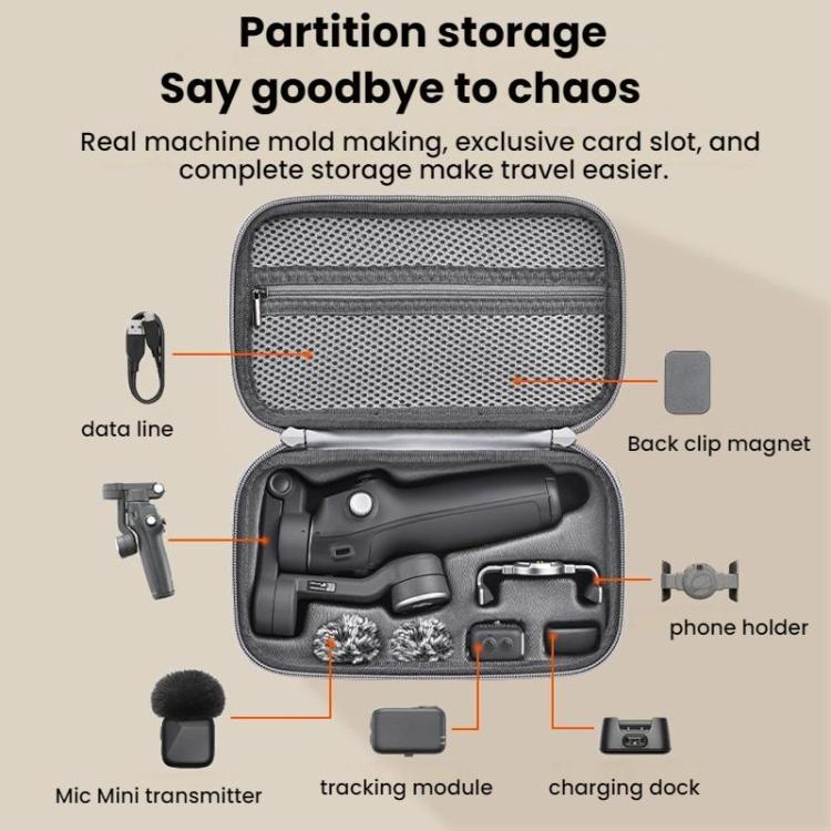 Bolsa de almacenamiento portátil para DJI Osmo Mobile 7 (gris) — imagen 7