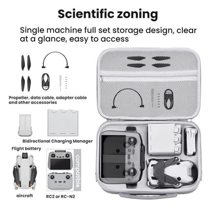 Bolsa de almacenamiento BRDRC - para accesorios de control remoto para DJI Mini 4 Pro (gris) — imagen 4