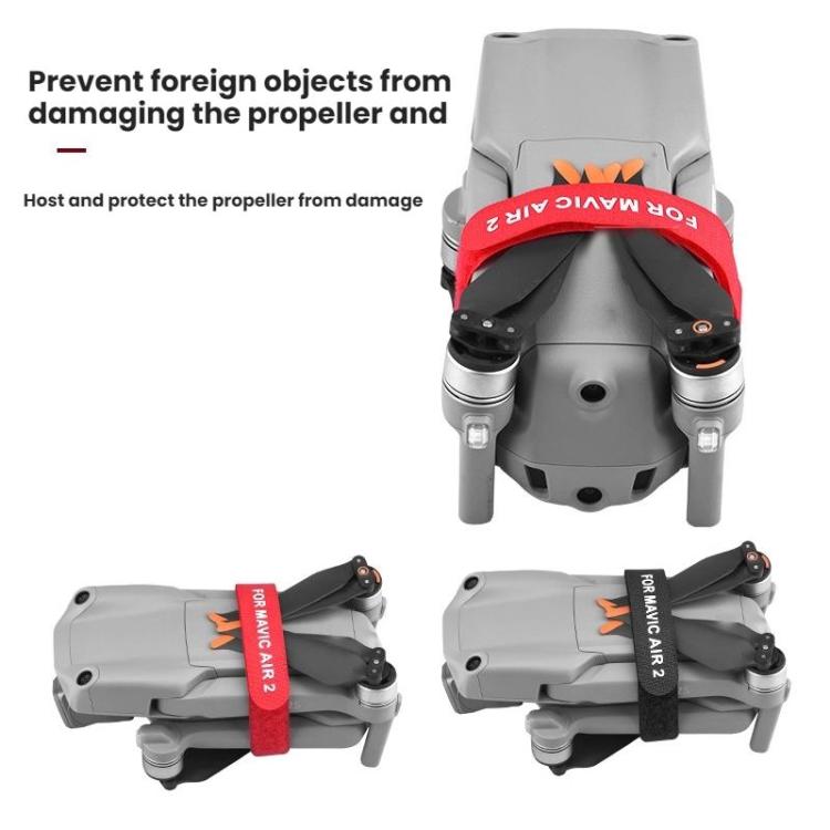 Correas para hélices de dron BRDRC para DJI Mavic Air 2 (rojas) — imagen 3