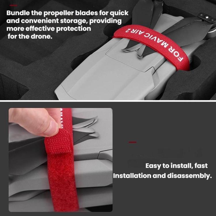 Correas para hélices de dron BRDRC para DJI Mavic Air 2 (rojas) — imagen 5