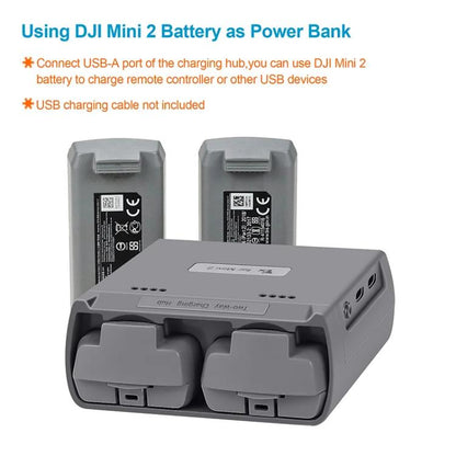 Batería Cargador de bidireccional para DJI Mavic Mini / Mini 4K / Mini 2 SE (gris) para DJI DJI Mavic Mini, DJI Mini 4K, DJI…