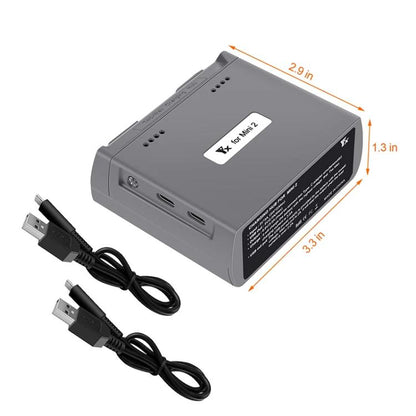 Batería Cargador de bidireccional para DJI Mavic Mini / Mini 4K / Mini 2 SE (gris) para DJI DJI Mavic Mini, DJI Mini 4K, DJI…