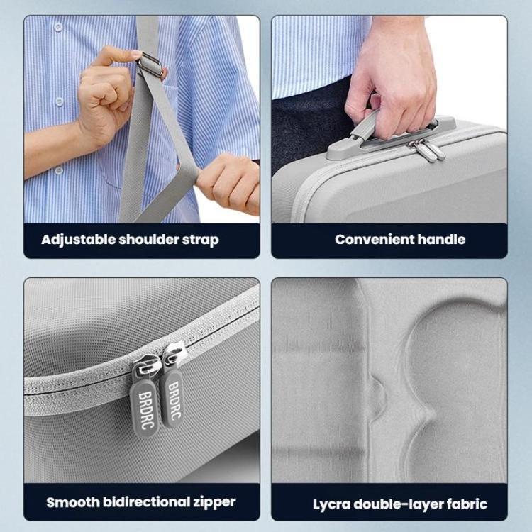 Bolsa de almacenamiento protectora para accesorios de dron portátil BRDRC para DJI Neo (gris) — imagen 6