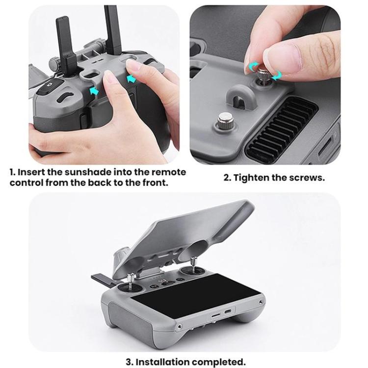 Parasol de control remoto BRDRC RC2 para DJI Mini 4 Pro / Air 3S (gris) para DJI DJI Mini 4 Pro, DJI Air 3S — imagen 11