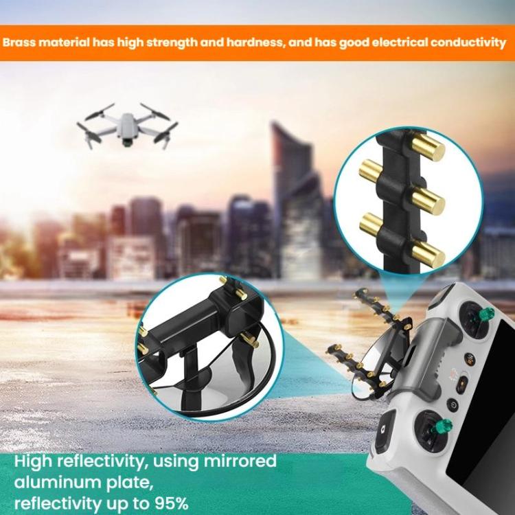 Antena Amplificador de señal de Yagi para controlador RC, compatible con drones para DJI Mavic 3 Pro / Mavic 3 Classic / Min…