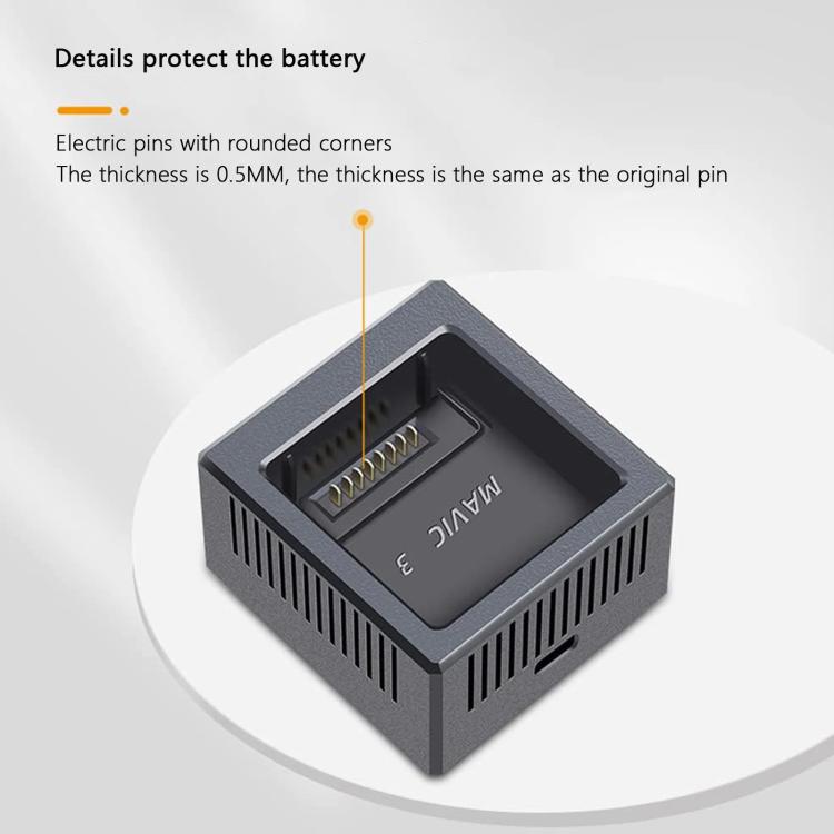 Baterías de drones Cargador rápido USB-C de un solo canal, concentrador de carga para para DJI Mavic 3 Pro — imagen 4