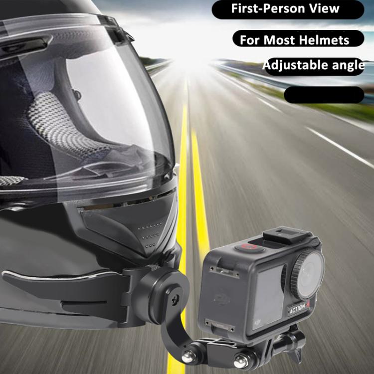 Soporte de mentón para casco giratorio de 360 grados para cámara GoPro HERO/Insta360/ POV para DJI Osmo Action — imagen 2
