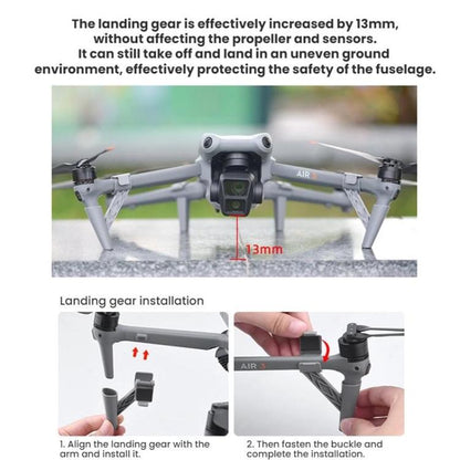 Accesorios de lanzamiento aéreo para drones / BRDRC para DJI Air 3S (gris oscuro) — imagen 5