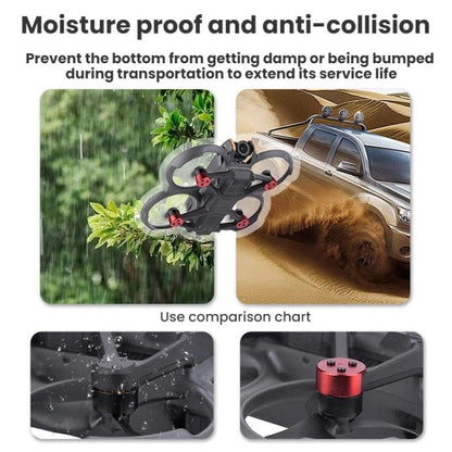 Cubierta Accesorios de protectora contra el polvo del motor BRDRC, parachoques de cardán y anillo de protección para DJI Ava…