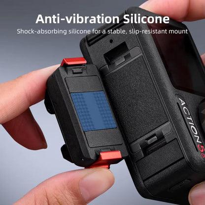 Base de zapata Adaptador magnético de liberación rápida con fría para DJI Osmo Action 5 (negro) — imagen 4