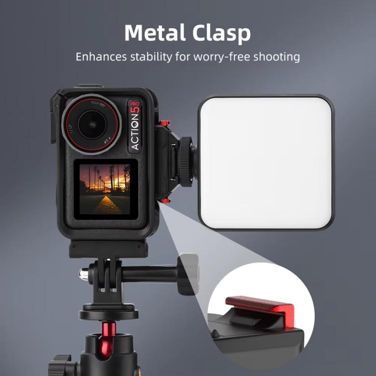 Base de zapata Adaptador magnético de liberación rápida con fría para DJI Osmo Action 5 (negro) — imagen 5