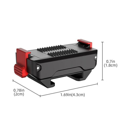 Base de zapata Adaptador magnético de liberación rápida con fría para DJI Osmo Action 5 (negro) — imagen 9
