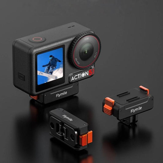 Base magnética de liberación rápida Flymile con tornillo de 1/4 de pulgada e interfaz de 2 garras para DJI Osmo Action 5 (ne…