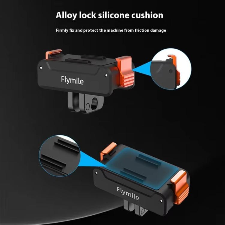 Base magnética de liberación rápida Flymile con tornillo de 1/4 de pulgada e interfaz de 2 garras para DJI Osmo Action 5 (ne…