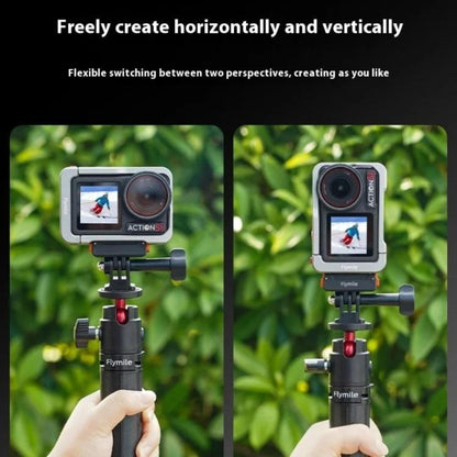 Base magnética de liberación rápida Flymile con tornillo de 1/4 de pulgada e interfaz de 2 garras para DJI Osmo Action 5 (ne…