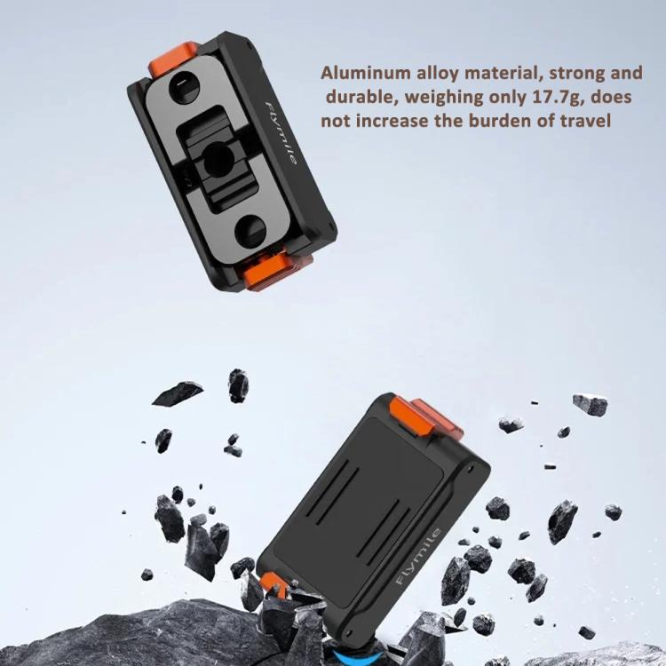 Base magnética de liberación rápida Flymile con tornillo de 1/4 de pulgada e interfaz de 2 garras para DJI Osmo Action 5 (ne…