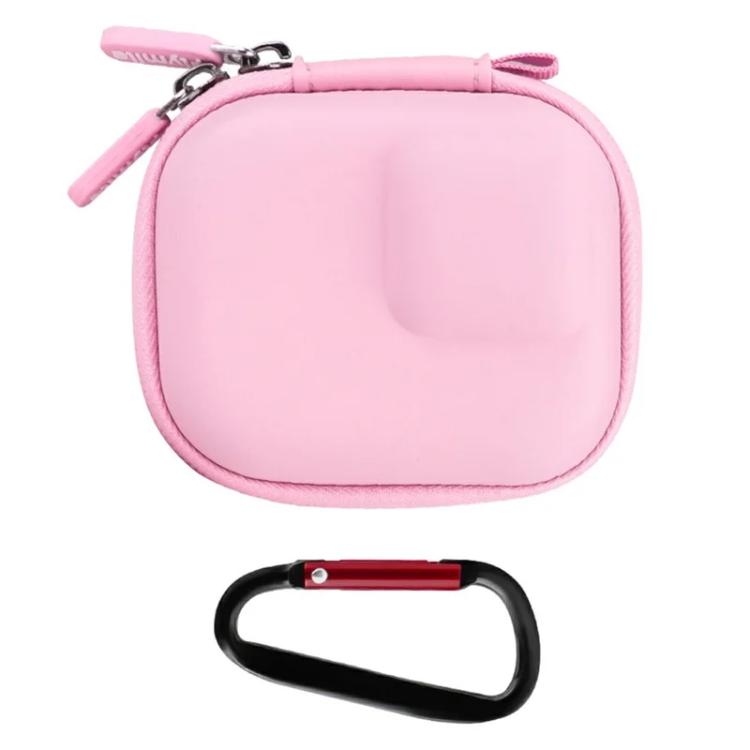 Estuche Flymile de PU para minicámara con mosquetón (rosa)