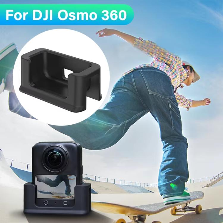 Base de silicona CYNOVA para cámara de acción, soporte de escritorio y para auto para DJI Osmo 360 (negro) — imagen 2