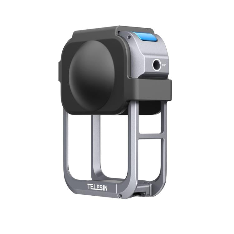 Marco de expansión de jaula protectora de aleación de aluminio TELESIN para DJI Osmo 360 (color metalizado)