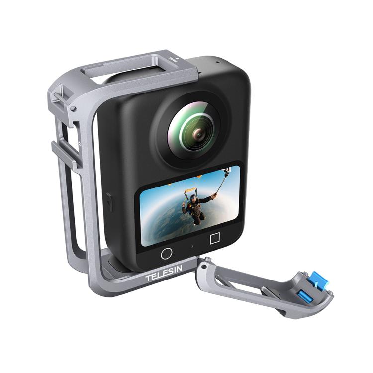 Marco de expansión de jaula protectora de aleación de aluminio TELESIN para DJI Osmo 360 (color metalizado) — imagen 7