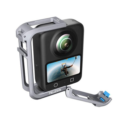 Marco de expansión de jaula protectora de aleación de aluminio TELESIN para DJI Osmo 360 (color metalizado) — imagen 7