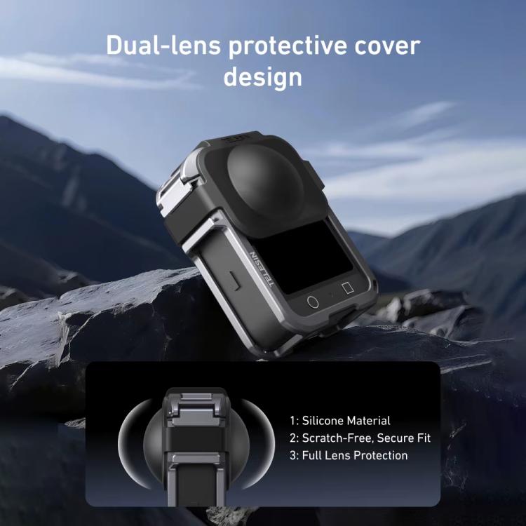 Marco de expansión de jaula protectora de aleación de aluminio TELESIN para DJI Osmo 360 (color metalizado) — imagen 10