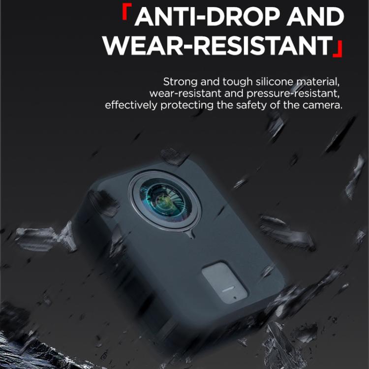 Funda de silicona CYNOVA, antiarañazos y a prueba de golpes, protección integral para DJI Osmo 360 (negra) — imagen 5