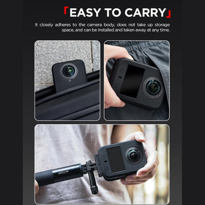 Funda de silicona CYNOVA, antiarañazos y a prueba de golpes, protección integral para DJI Osmo 360 (negra) — imagen 7