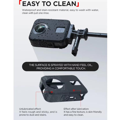 Funda de silicona CYNOVA, antiarañazos y a prueba de golpes, protección integral para DJI Osmo 360 (gris) — imagen 8