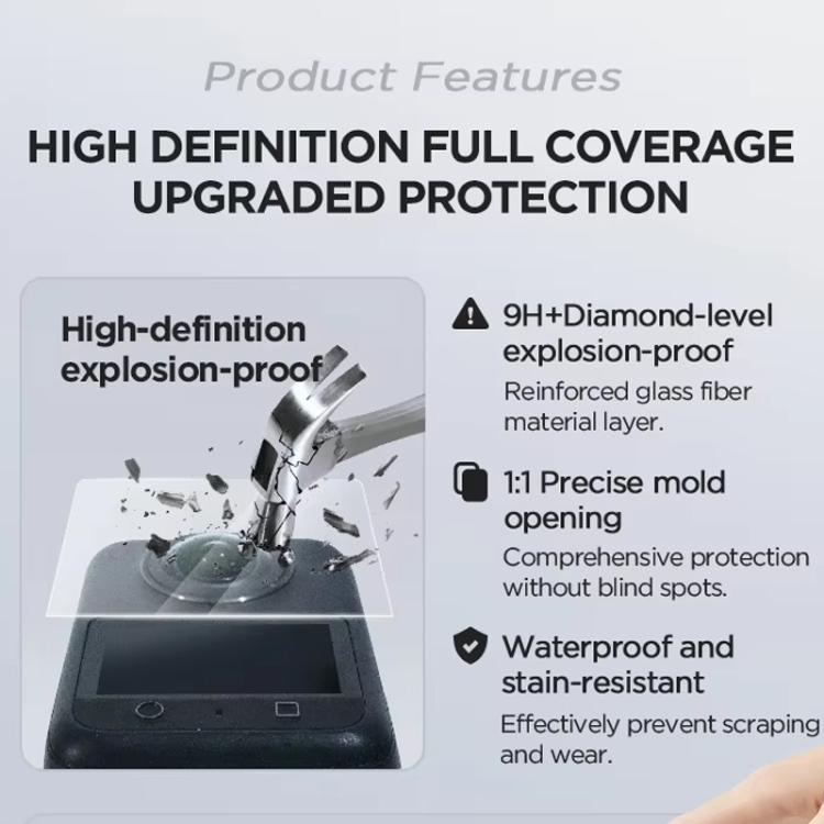 Kit de protector de pantalla de vidrio templado CYNOVA para DJI Osmo 360 — imagen 3
