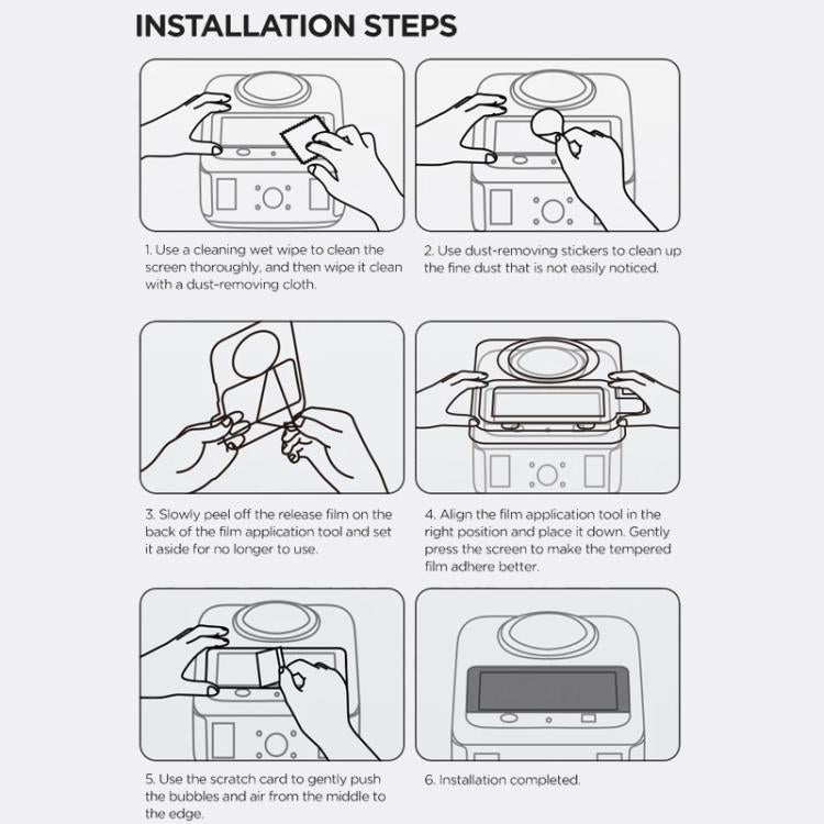 Kit de protector de pantalla de vidrio templado CYNOVA para DJI Osmo 360 — imagen 9