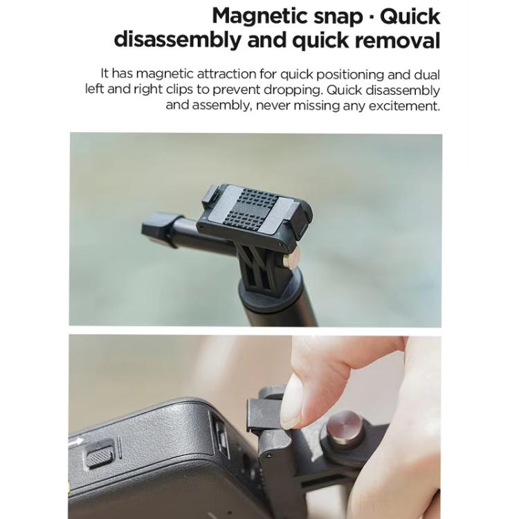 Base Adaptador de magnética de liberación rápida CYNOVA para DJI Osmo 360 (negro) — imagen 5