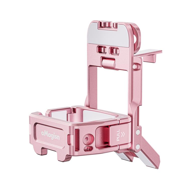 Marco de extensión aMagisn Mantis, soporte magnético para vlogs con manos libres (rosa)