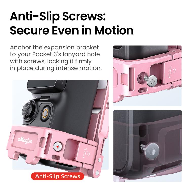 Marco de extensión aMagisn Mantis, soporte magnético para vlogs con manos libres (rosa) — imagen 16