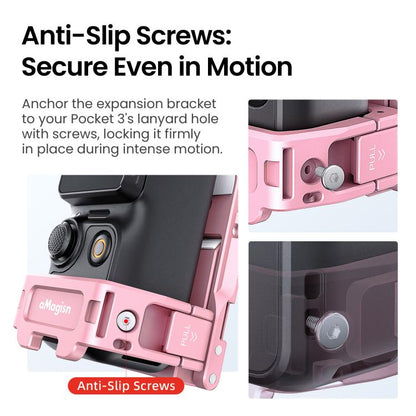 Marco de extensión aMagisn Mantis, soporte magnético para vlogs con manos libres (rosa) — imagen 16