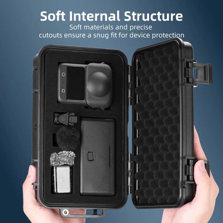 Estuche portátil impermeable para cámara panorámica BRDRC para DJI Osmo 360 (negro) — imagen 6