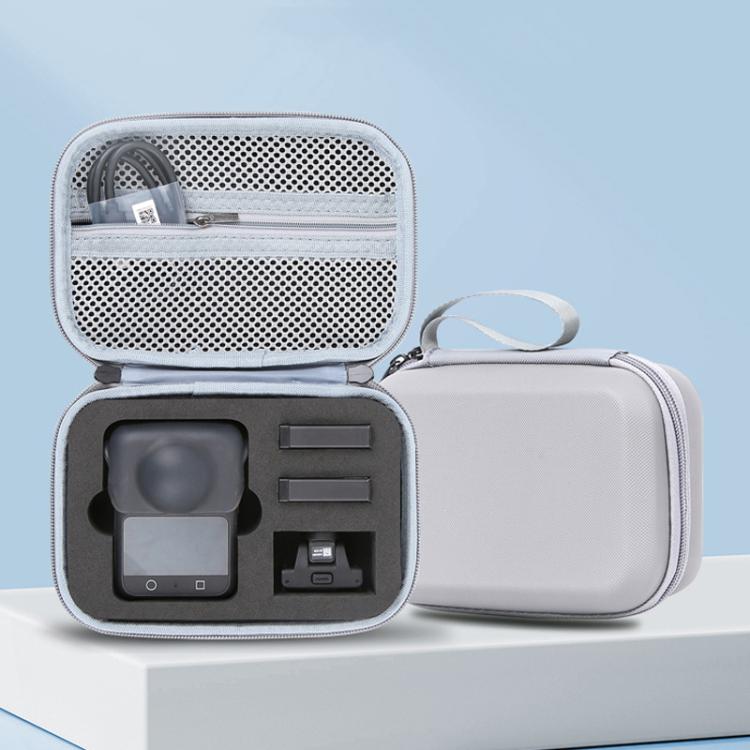 Estuche de transporte de cuero sintético, bolsa de almacenamiento protectora impermeable y portátil para DJI Osmo 360 (gris)…
