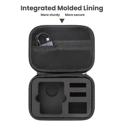 Estuche de transporte de cuero sintético, portátil, impermeable, protector y de almacenamiento para DJI Osmo 360 (negro) — i…