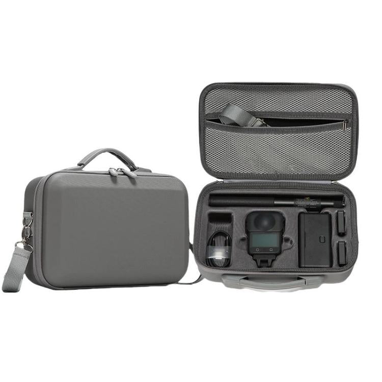 Bolso bandolera Flymile de piel sintética resistente al agua para DJI Osmo 360 (gris)