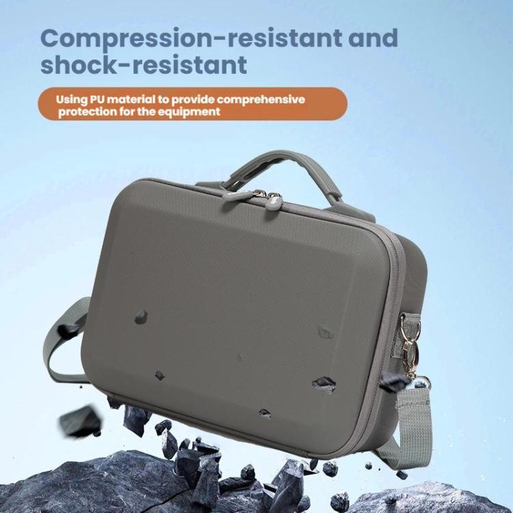 Bolso bandolera Flymile de piel sintética resistente al agua para DJI Osmo 360 (gris) — imagen 5