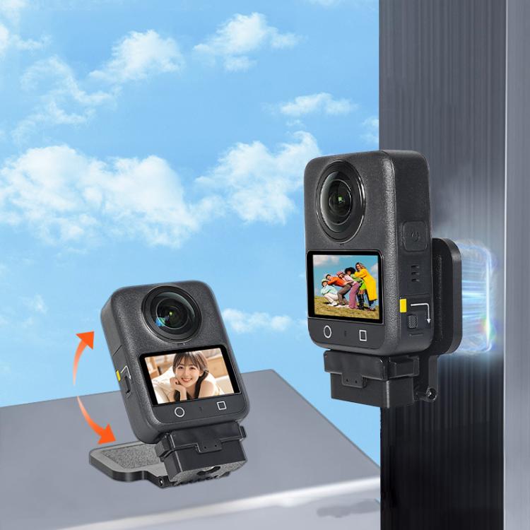 Base magnética de liberación rápida para cámara, soporte de escritorio portátil para DJI Osmo 360 / Osmo Action (negro) para…