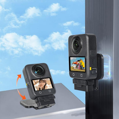 Base magnética de liberación rápida para cámara, soporte de escritorio portátil para DJI Osmo 360 / Osmo Action (negro) para…