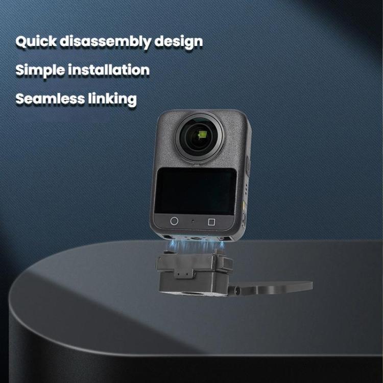 Base magnética de liberación rápida para cámara, soporte de escritorio portátil para DJI Osmo 360 / Osmo Action (negro) para…
