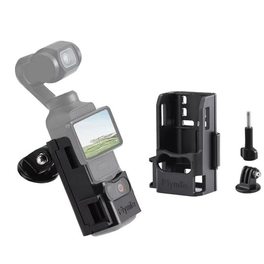 Marco adaptador multiusos Flymile con soporte expandible para DJI Osmo Pocket 3 (negro)