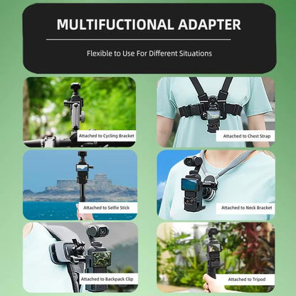Marco adaptador multiusos Flymile con soporte expandible para DJI Osmo Pocket 3 (negro) — imagen 3