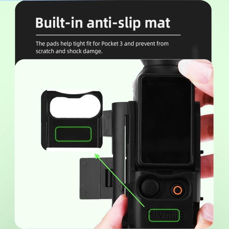 Marco adaptador multiusos Flymile con soporte expandible para DJI Osmo Pocket 3 (negro) — imagen 5