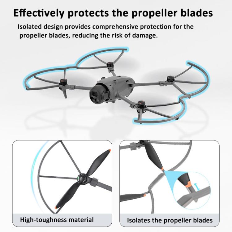 Marco de protección anticolisión para hélice BRDRC para DJI Mavic 4 Pro (gris) — imagen 5