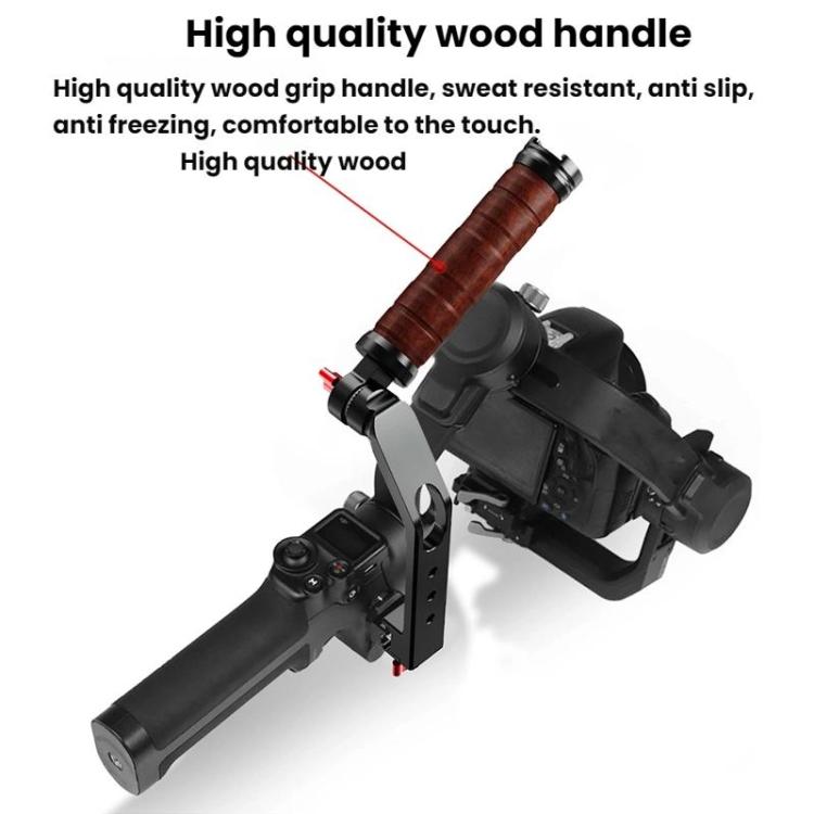 Empuñadura lateral de madera para cardán para DJI RS 4 — imagen 5