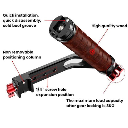 Empuñadura lateral de madera para cardán para DJI RS 4 — imagen 7